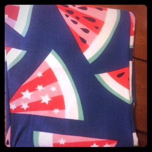 Tween LuLaRoe watermelon leggings
